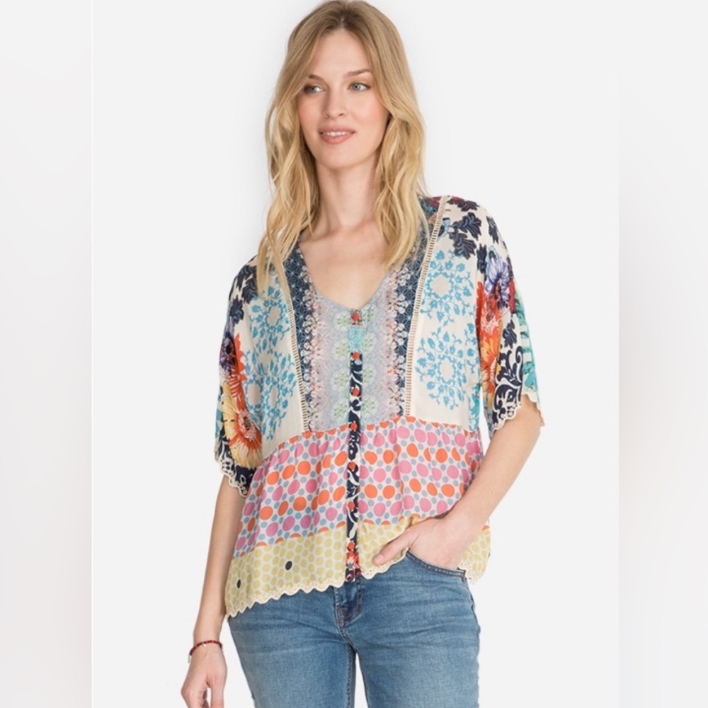 Johnny Was Pizzo Blouse